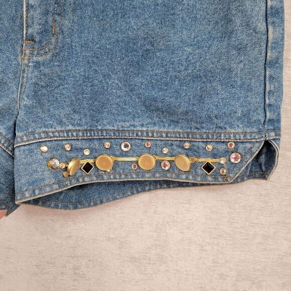 Jaxie's New York Appeal Vintage High Rise Waisted Jean Denim Shorts 80's - Picture 2 of 12
